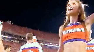 The Abs on this Clemson Cheerleader