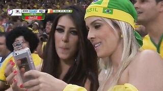 Brazil fans selfie