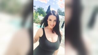 Angela White on a stroll