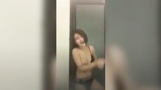 Dancing Girl Embarrassed Nipslip