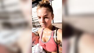 Elizabeth Turner Sweaty from Workout GIF