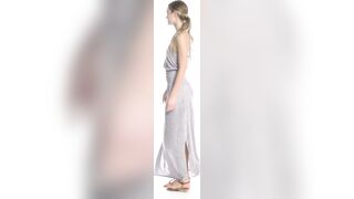 Claire Gerhardstein modelling a maxi dress