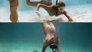 Underwater Jessica Alba vs underwater Helen Mirren