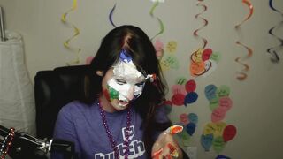 OMGitsfirefoxx at the end of a birthday Twitch stream