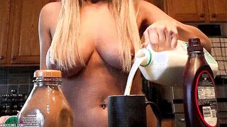 Nikki Sims Making a Cup of Hot Chocolate!