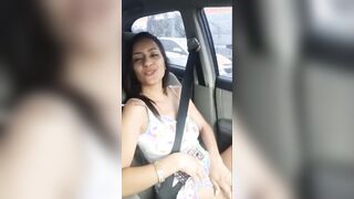 Horny latina playing in traffic [GIF]