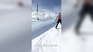 NUDE SKIING!! Marisa Papen patreon.com/MarisaPapen