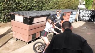 Riley Reid getting groped and ass slapped During Bmx Vlog
