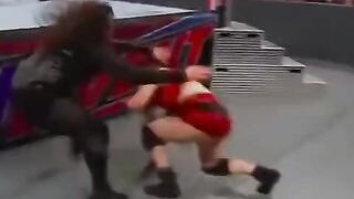 Sarah Logan gets wedgied