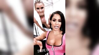 Charly Caruso and Renee Young (1MIC)