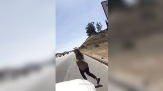 Twerking for oncoming traffic