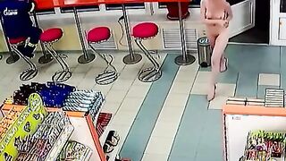 Russian Girl Naked Inside Of A Convenience Store