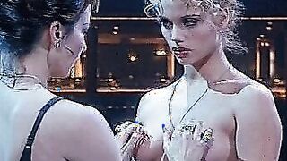 Gina Gershon and Elizabeth Berkley's nipples in Showgirls.