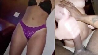 College girl comes home and gets straight to Smashing with BBC bf