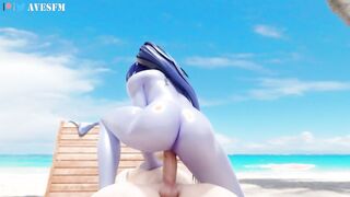 Widowmaker riding at the beach (AveSfm) [Overwatch]