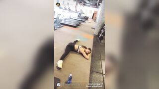 Fiona Barron at the gym