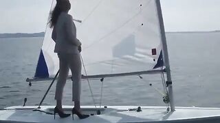sailing a laser