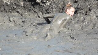 Thick mud bath