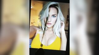 Paige Spiranac covered in thick cum