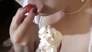 Blowing A Whip Cream Cock Porn GIF by devonorm - RedGIFs