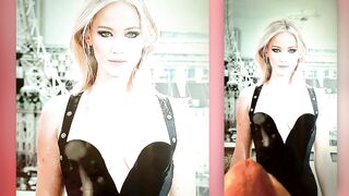 Jennifer Lawrence In Black Dress Cum Tribute Porn GIF by YaichkiCT - RedGIFs