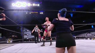 Leva Bates in a skirt