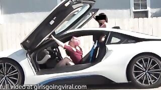 Straight Sexy Girl Tricked to Lesbian Sex using a BMW I8