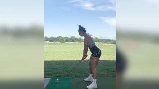 Golf Swing Could Use Some Work But That Body Is Perfect