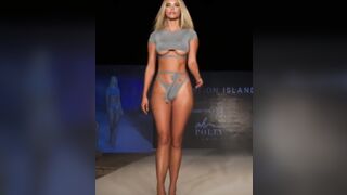 Runway Model Bikini Underboobs and Booty