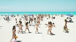 Conquering her heart, he followed Francesca down to a nude beach in Corsica (Sarah Felberbaum + others - Maschi Contro Femmine (IT2010))