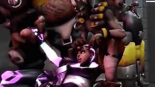 Junkrat and Roadhogg enjoying some Sombra