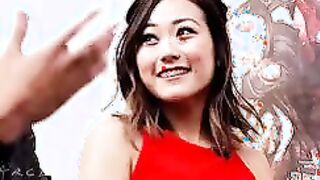 Karen Fukuhara seems to be in the mood during an interview...