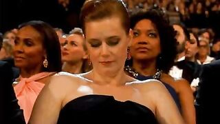 A bored Amy Adams texting an escort to meet at a nearby hotel after the award show ends...