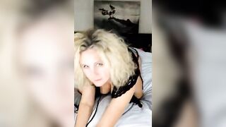 Playing on my bed, making videos for all to enjoy. What would you like to see this Milf do? Check comments if you wish to follow me everywhere, maybe even subscribe. Kisses.