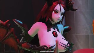 [OC][MMD] Titjob clip from the Halloween Special