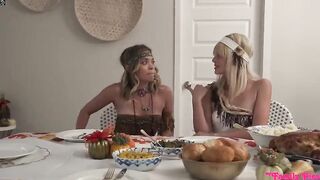 My Family Pies - Jessie Saint & Katie Kush - My Step Cousins Cum For Thanksgiving