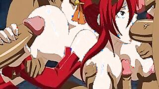 Erza getting gangbanged