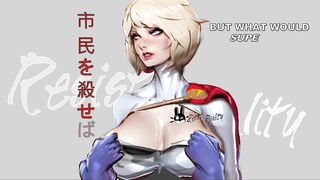 Power Girl Huzzy Time ポーワーガールおっぱい みせた