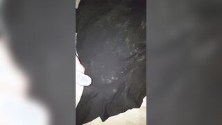 Cumming on my wifes cumstained blouse