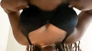 Ebony titties dropping on your face