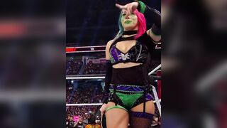 Asuka looking regal at the Royal Rumble