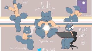 animated ref sheet for my smol wolf, luli! (@is_luli on twitter)