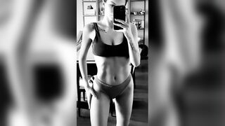 Viki Odintcova - B&W Mirror Selfie Vertical Edit