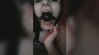 Playing with my gag :)