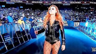 How many cheering and stroking for The Man Becky Lynch