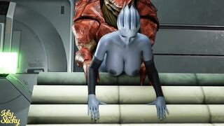 Liara pounded by Wrex (Icky Sticky) [Mass Effect]