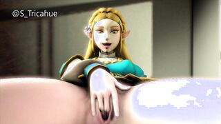 Zelda fingering herself