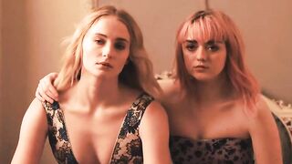 Sophie Turner and Maisie Williams