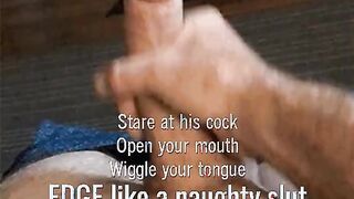 Edge for his big fat cock ???? ~ MistressStella.com