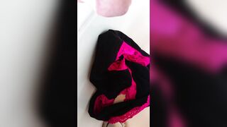 Cumming on stolen panties